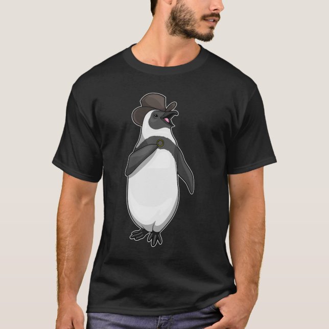 Penguin Groom Wedding ring T-Shirt (Front)
