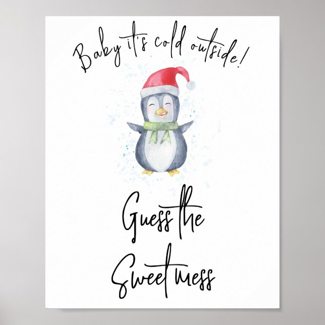 Penguin - Guess the sweet mess Poster (Front)