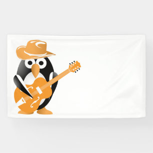 Penguin guitarist banner