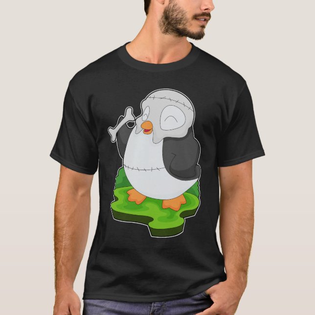 Penguin Halloween Mask T-Shirt (Front)