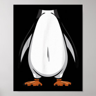 Penguin Halloween Outfit Funny Simple Kids Costume Poster
