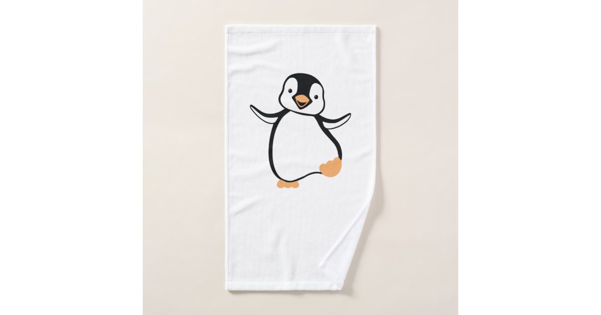 penguin hand towel Zazzle