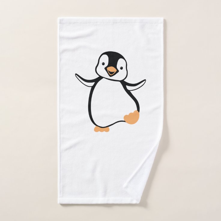 penguin hand towel Zazzle
