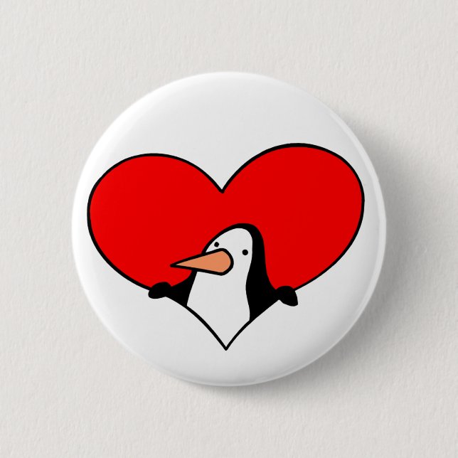 Penguin Heart button (Front)