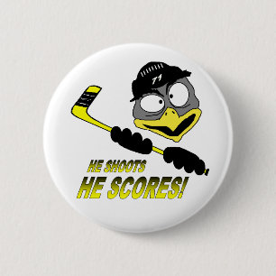 Penguin Hockey Button