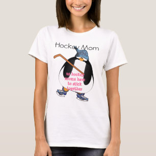 Penguin Hockey Moms Have to Stick Together T-Shirt