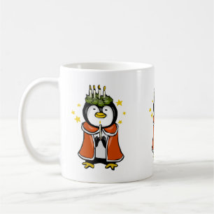 Penguin Holiday Candles Coffee Mug