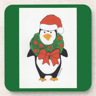 Penguin Holiday - Kids Art for CHOC Coaster