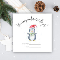 Penguin - How many candies baby shower game