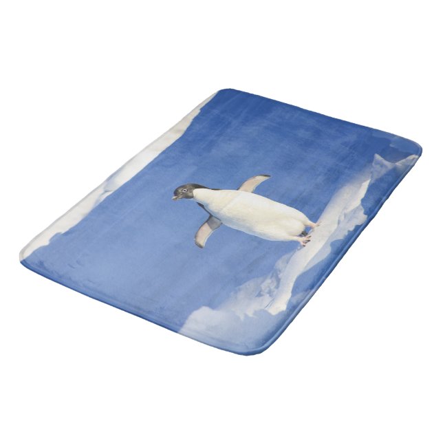 Penguin hug bath mat (Angled)