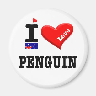 PENGUIN - I Love Magnet