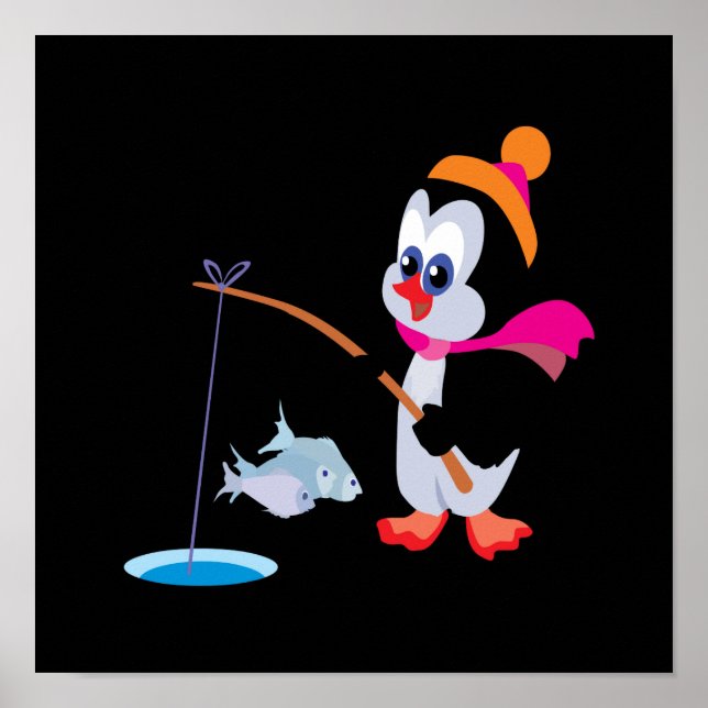 Penguin Ice Fishing 2 Poster (Front)