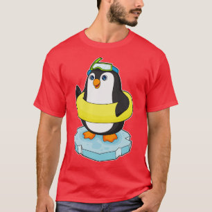 Penguin Ice floe Swimming Lifebuoy T-Shirt