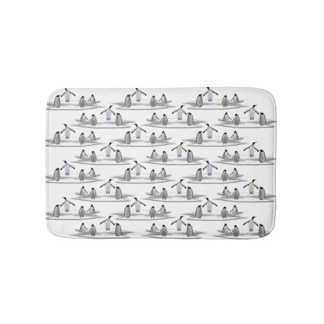 Penguin Iceberg Party Bath Mat (choose colour) (Front)