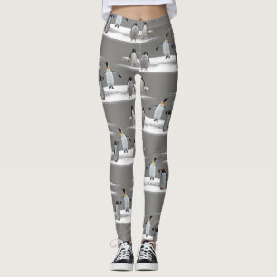 Penguin Iceberg Party Leggings (Grey)