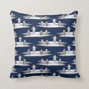 Penguin Iceberg Party Pillow (Navy)