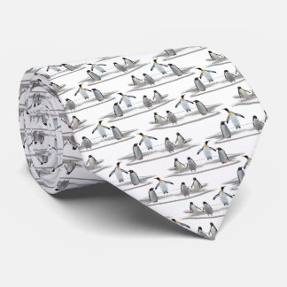 Penguin Iceberg Party Tie Double Sided Design