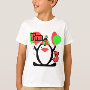 Penguin I'm 3 Birthday Tshirts and Gifts