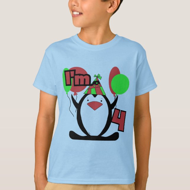 Penguin I'm 4 Tshirts and Gifts (Front)