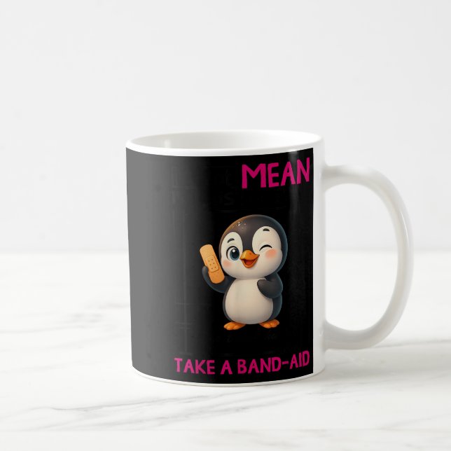 Penguin I'm Not Mean I'm Just Honest The Truth Hur Coffee Mug (Right)