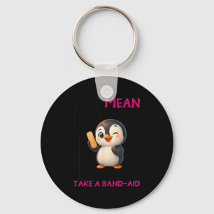 Penguin I'm Not Mean I'm Just Honest The Truth Hur Key Ring