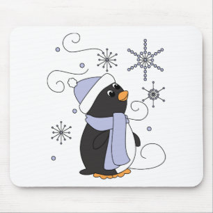 Penguin in Awe Mouse Mat