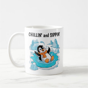 Penguin in Ice Coffee Mug