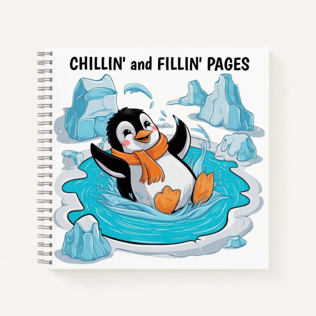 Penguin in Ice Notebook (Front)