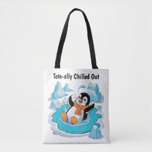 Penguin in Ice  Tote Bag