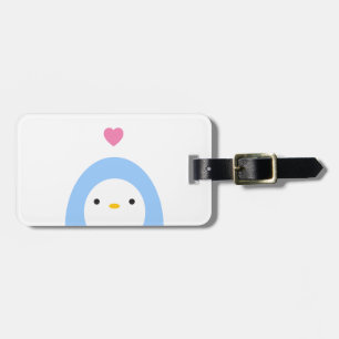 Penguin in Love Luggage Tag