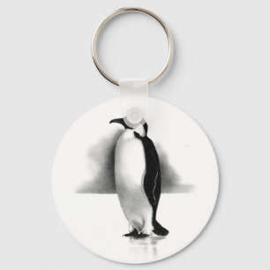PENGUIN IN PENCIL: REALISM ART KEY RING
