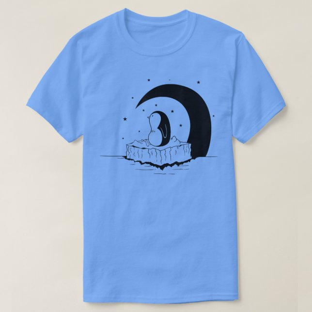 Penguin in the Night  T-Shirt (Design Front)