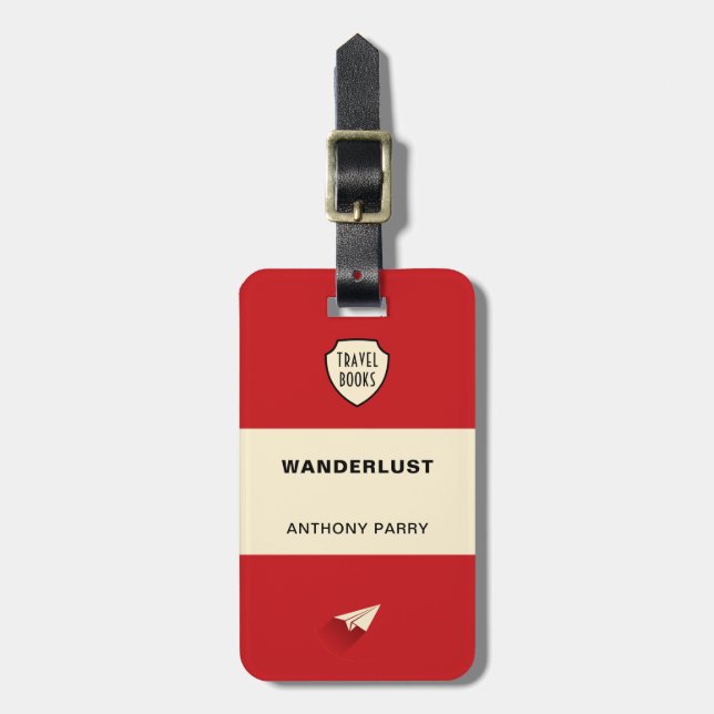 Penguin-inspired Book Cover Luggage Tag (Front Vertical)