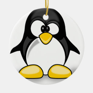 Penguin items ceramic tree decoration