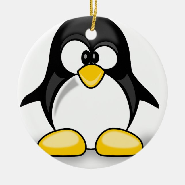 Penguin items ceramic tree decoration (Front)