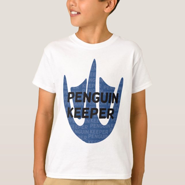 Penguin Keeper Foot Print T-Shirt (Front)