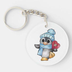 penguin key ring