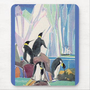 penguin land mouse mat