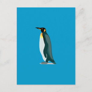 penguin linux image postcard