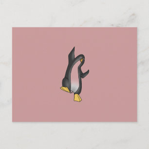 penguin linux tux image postcard