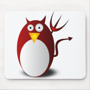 Penguin Linux Tux Ubuntu Devil Trident Lucifer Mouse Mat