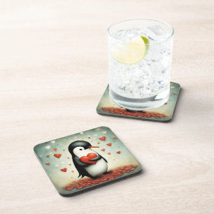 Penguin Love 1 Coaster