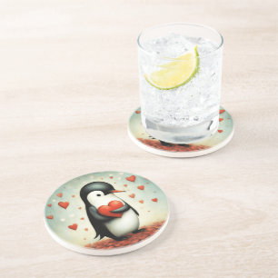 Penguin Love 1 Coaster