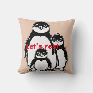 "Penguin Love: A Pixar-Inspired Family Pillow"? Cushion