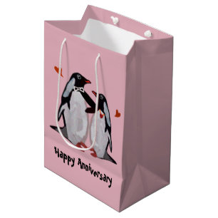 Penguin Love Anniversary Gift Bags