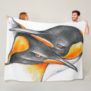 Penguin Love Fleece Blanket