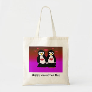 Penguin Love for Valentines Day Tote Bag