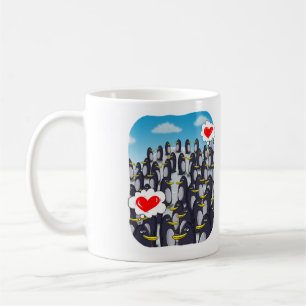 Penguin Love for Valentines. Love at first site Coffee Mug