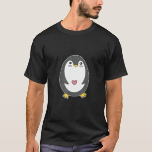 penguin love heart cute sea swim T-Shirt