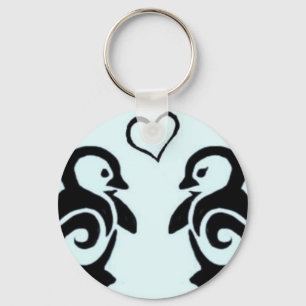 Penguin Love Key Ring